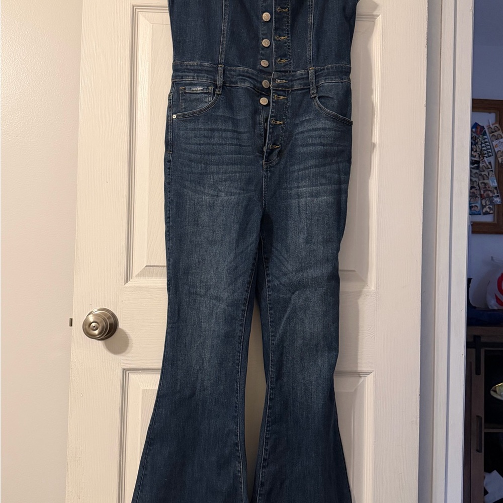 Insane Gene Classic Blue Denim Women's Overalls
